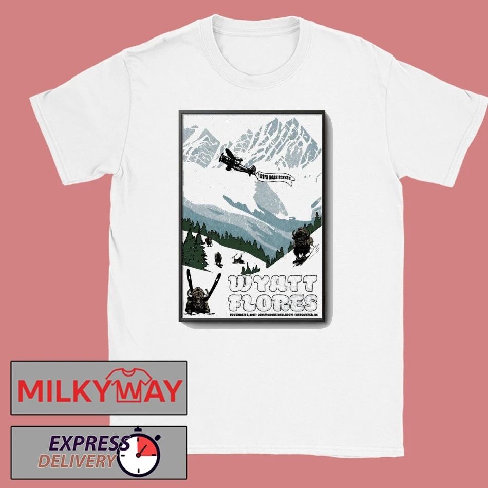 Wyatt Flores Commodore Ballroom Vancouver BC Nov 9 2025 Poster shirt