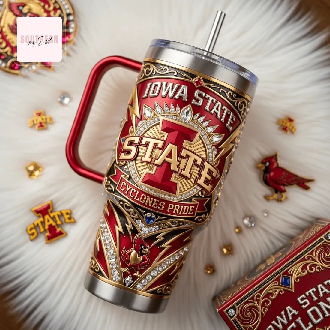 Iowa State Cyclones Cardinal Legacy Edition Premium 40oz Tumbler