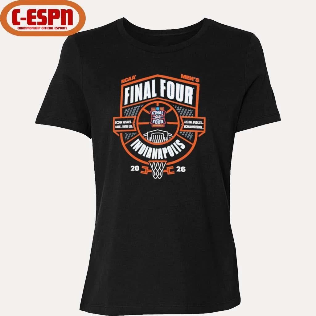 Men’s Final Four 2026 Uconn, Illinois, Arizona And Michigan Shirt
