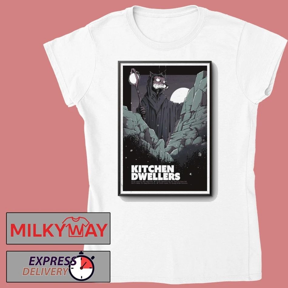 Kitchen Dwellers Poster Feb 2026 Tour shirt