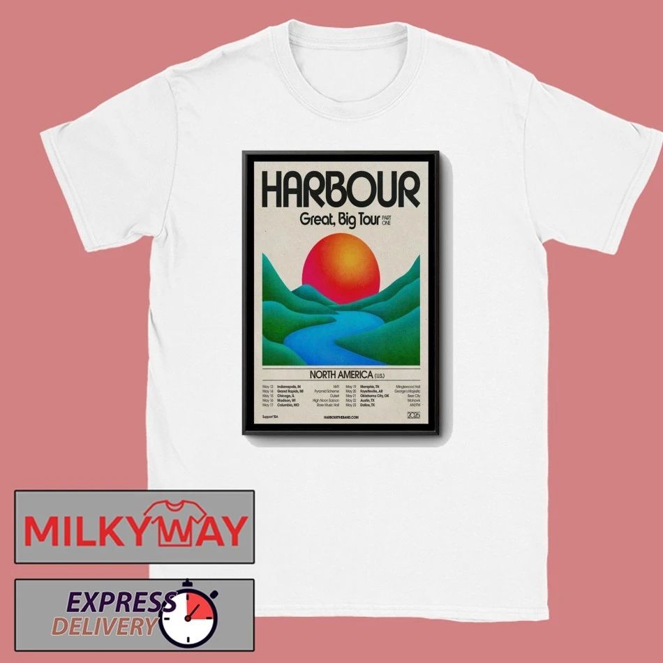 Harbour Band Great Big Tour 2026 North America Poster shirt