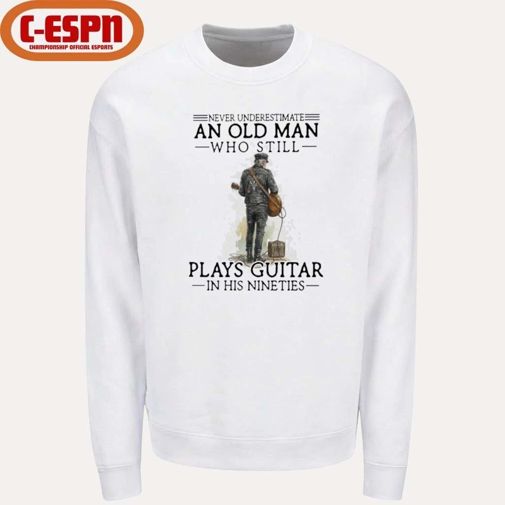 Grandpa Never Underestimate An Old MAn Who Still Plays guitar In His Nineties Shirt