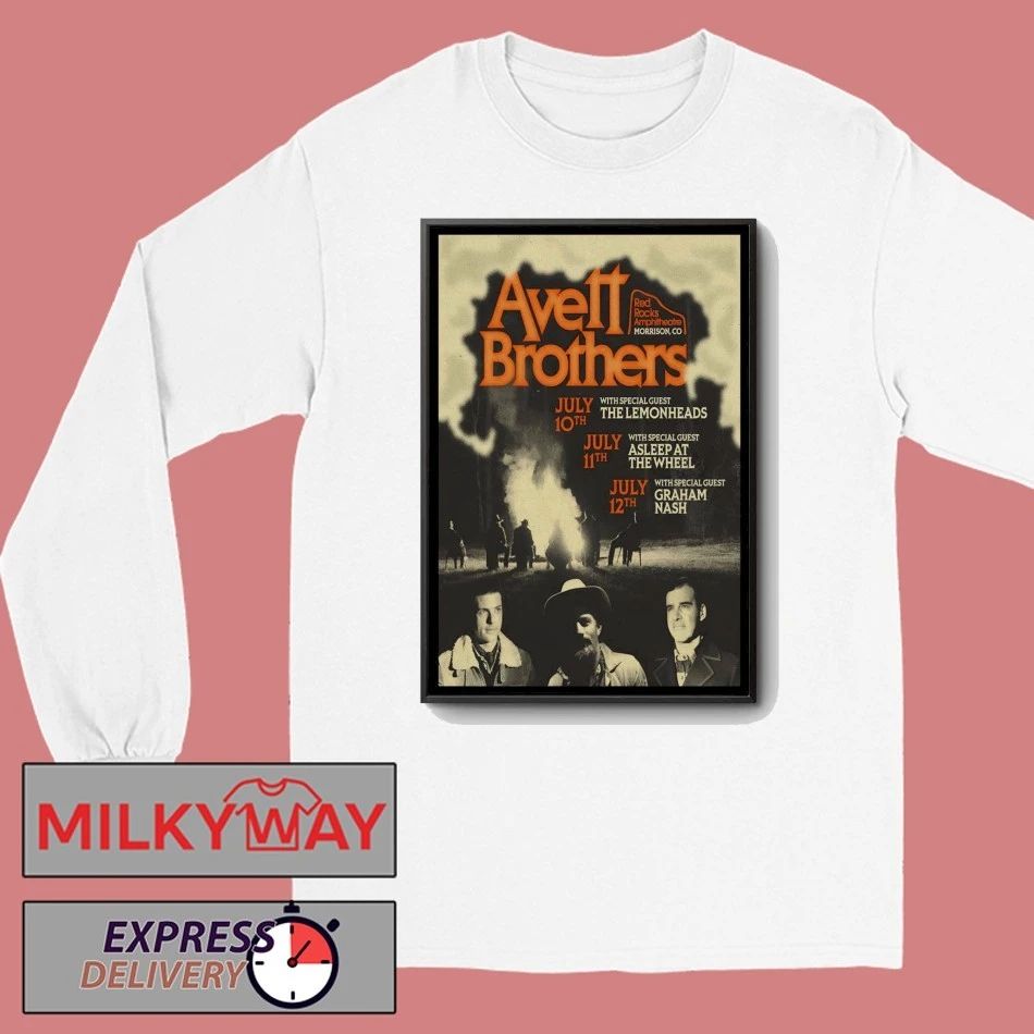 The Avett Brothers 7 10-7 12 2026 Morrison CO Poster shirt