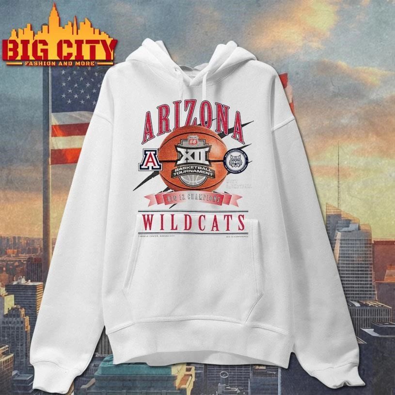 Arizona Wildcats 2026 Big 12 Men’s Basketball Tournament Champions Locker Room Shirt