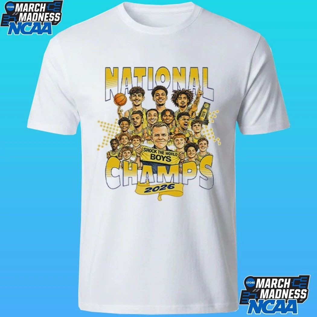 Michigan Wolverines 2026 National Champs Shock The World Boys Shirt
