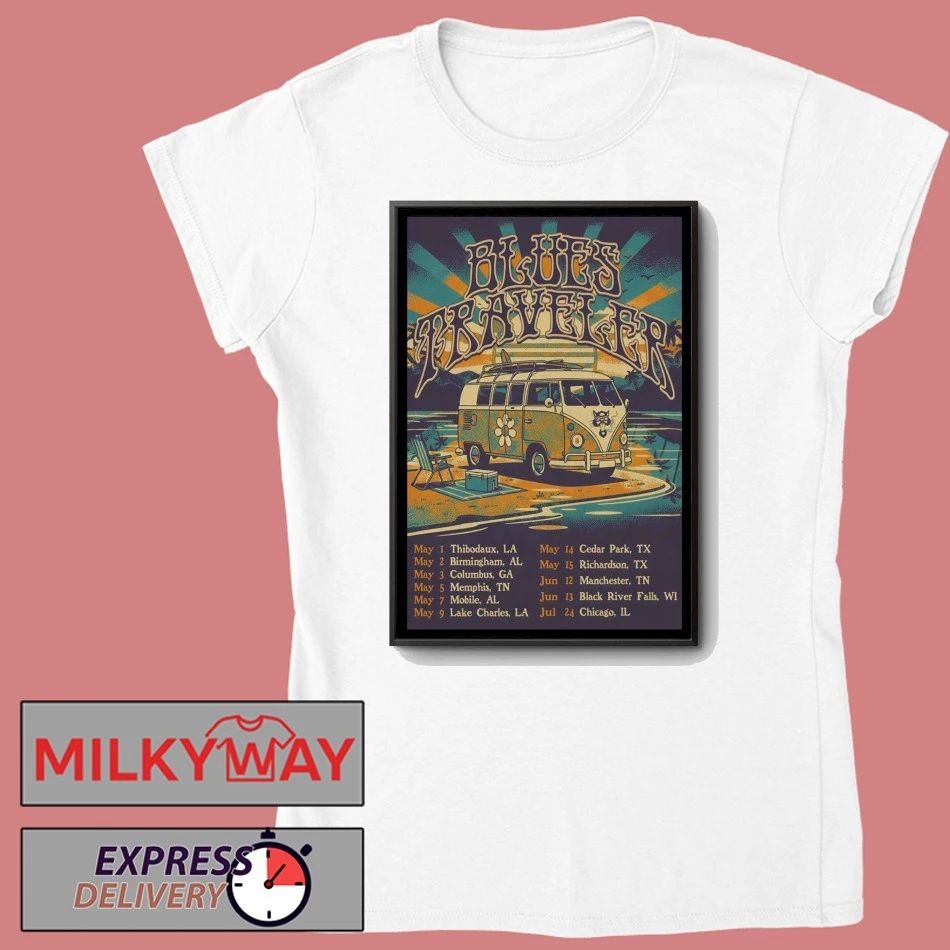 Blues Traveler Summer Tour 2026 Poster shirt