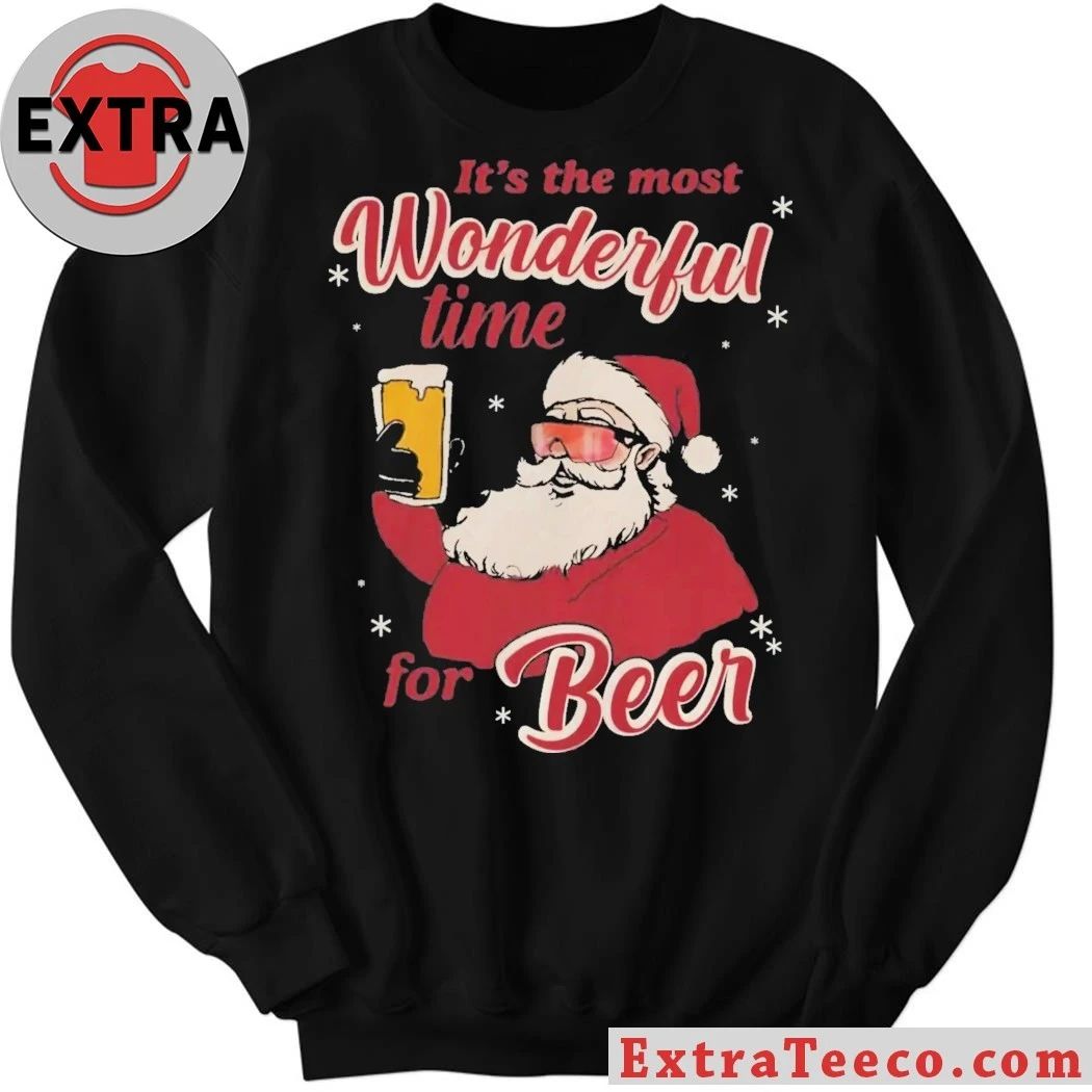 Santa Claus It’s The Most Wonderful Time For Beer Shirt