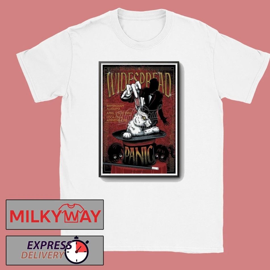 Poster Apr 17-18 2026 Widespread Panic Rabbit Outta The Hat shirt