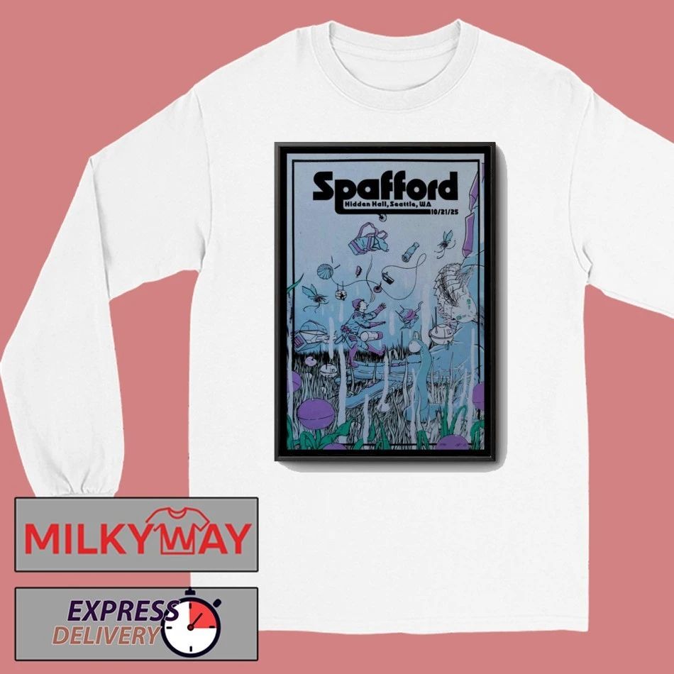 Spafford Tour Oct 21 2025 Hidden Hall Seattle Poster shirt