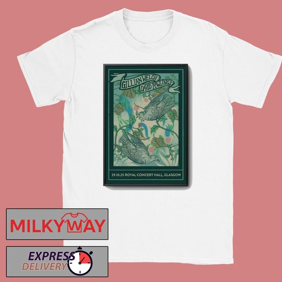 Gillian Welch and David Rawlings Glasgow Tour On Oct 29 2025 Poster shirt