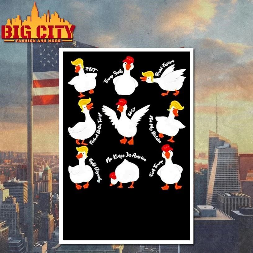 Goose X Donald Trump Fdt Trump Sucks No Kings In American Anti-Trump Shirt