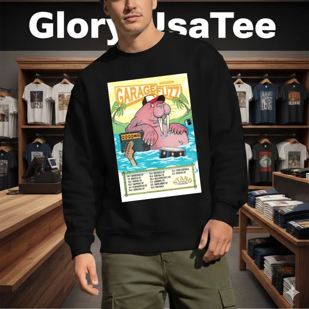 Garage Fuzz South America Tour 2026 Official Gig Poster Shirt