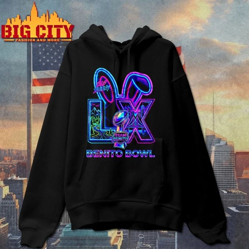 Benito Bowl LX Bad Bunny Neon T-Shirt