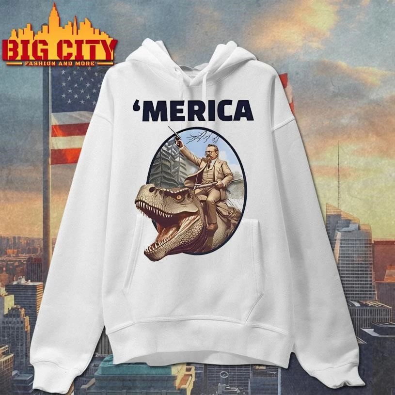 Theodore Roosevelt Allosaurus T-Rex ‘Merica Classic Shirt