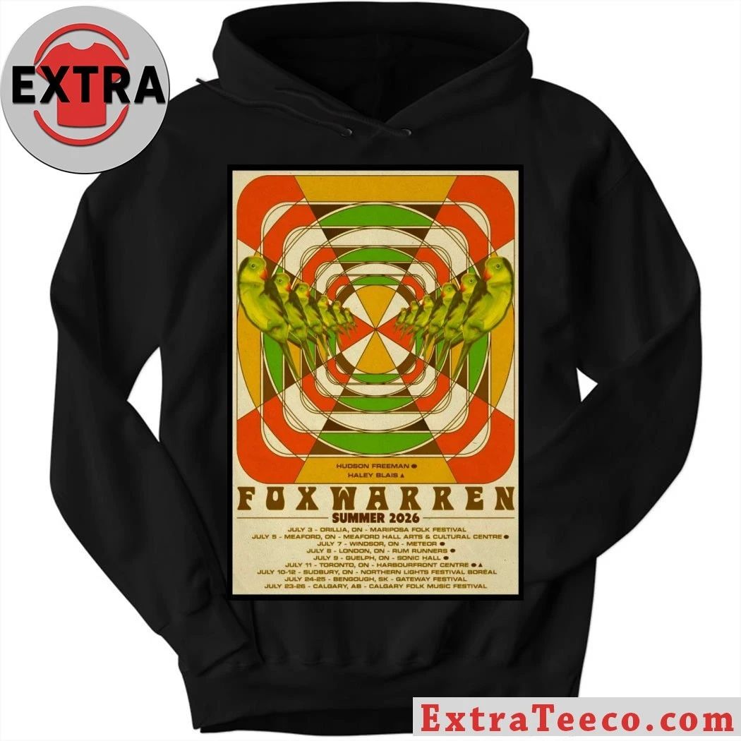 Foxwarren Summer Tour 26 Poster Shirt