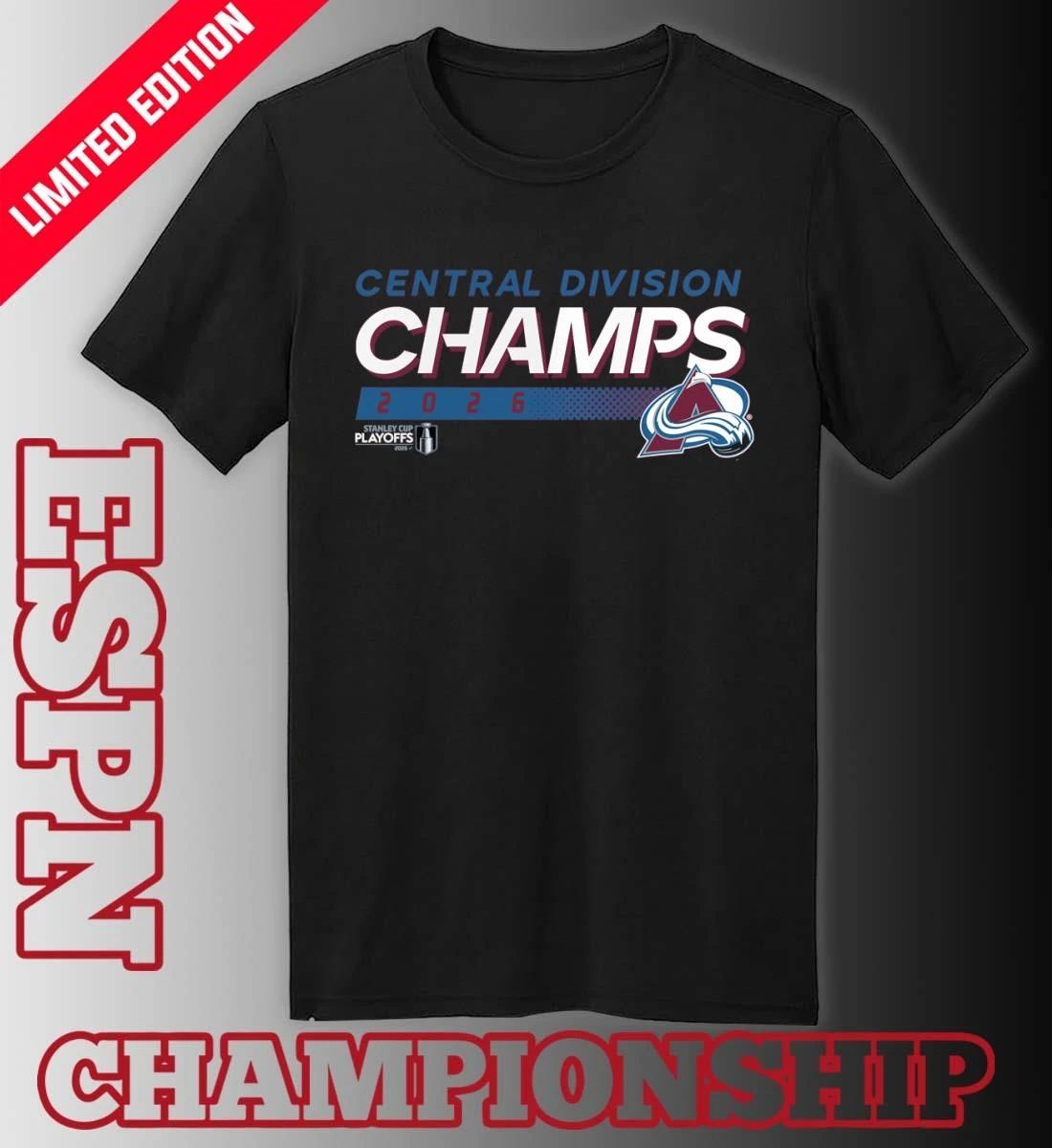 Colorado Avalanche NHL Central Division Champions 2026 T-Shirt