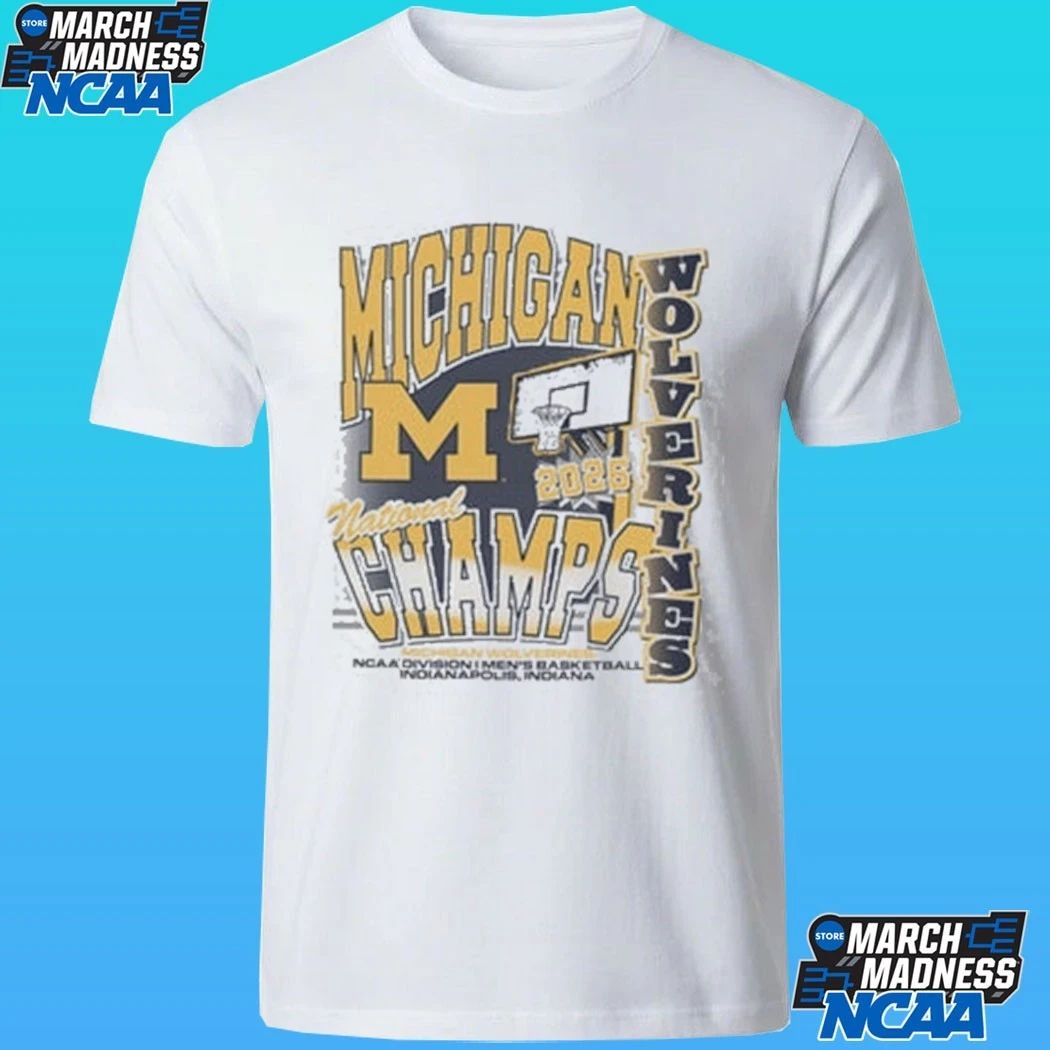 Michigan Wolverines Men’s Basketball National Champions Graphic Shirt