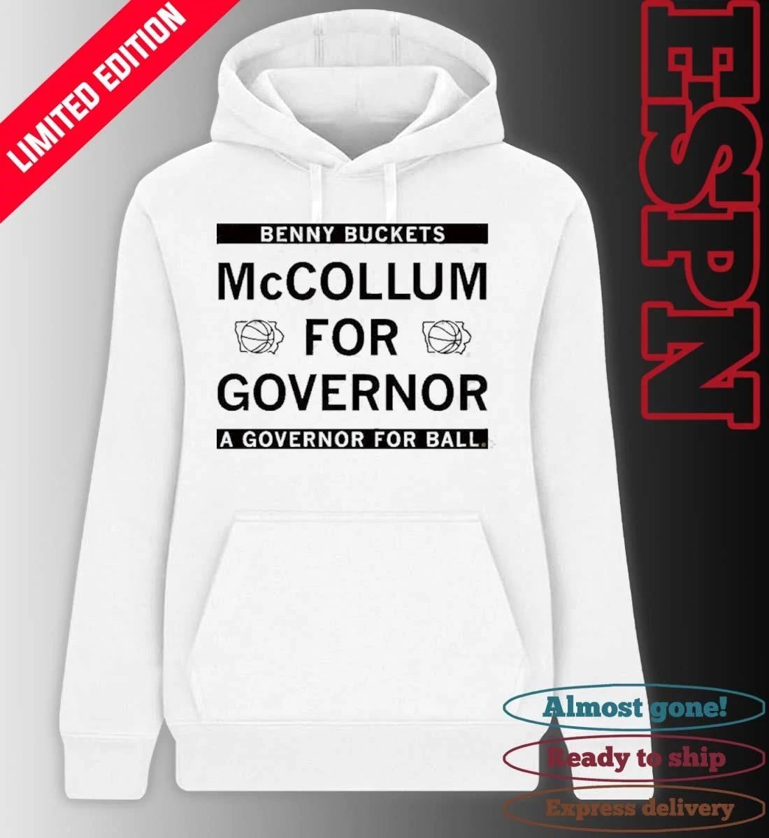 Benny Buckets McCollum For Governor Shirt