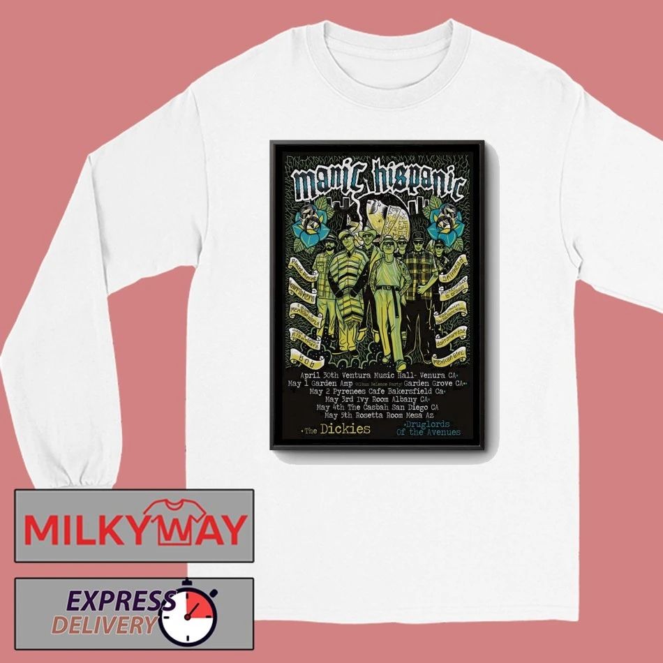 Manic Hispanic American 2026 Tour Poster shirt