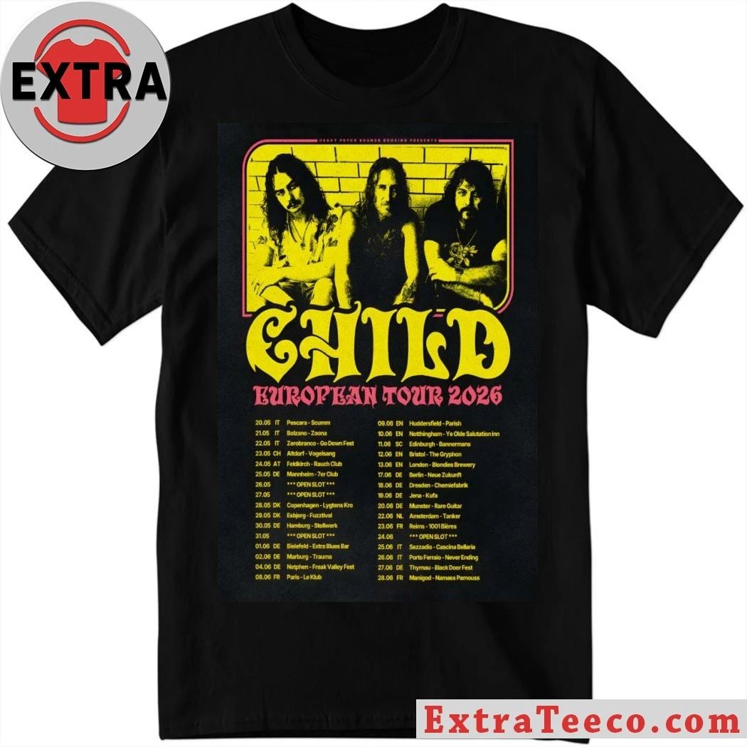 CHILD European Tour 2026 Poster Shirt