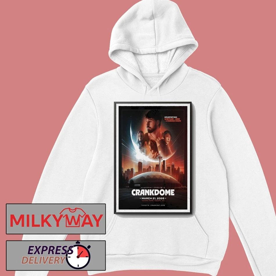 Poster CRANKDAT Mar 21 2026 Tacoma Dome shirt