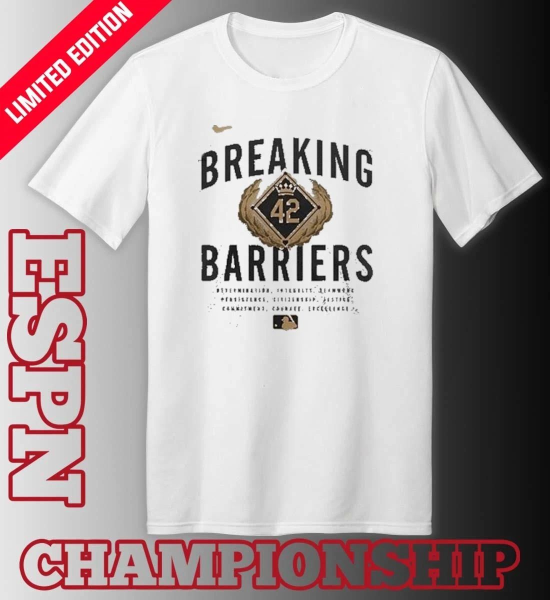 Philadelphia Phillies Jackie Robinson Black Breakin’ Barriers Legend 42 T Shirt