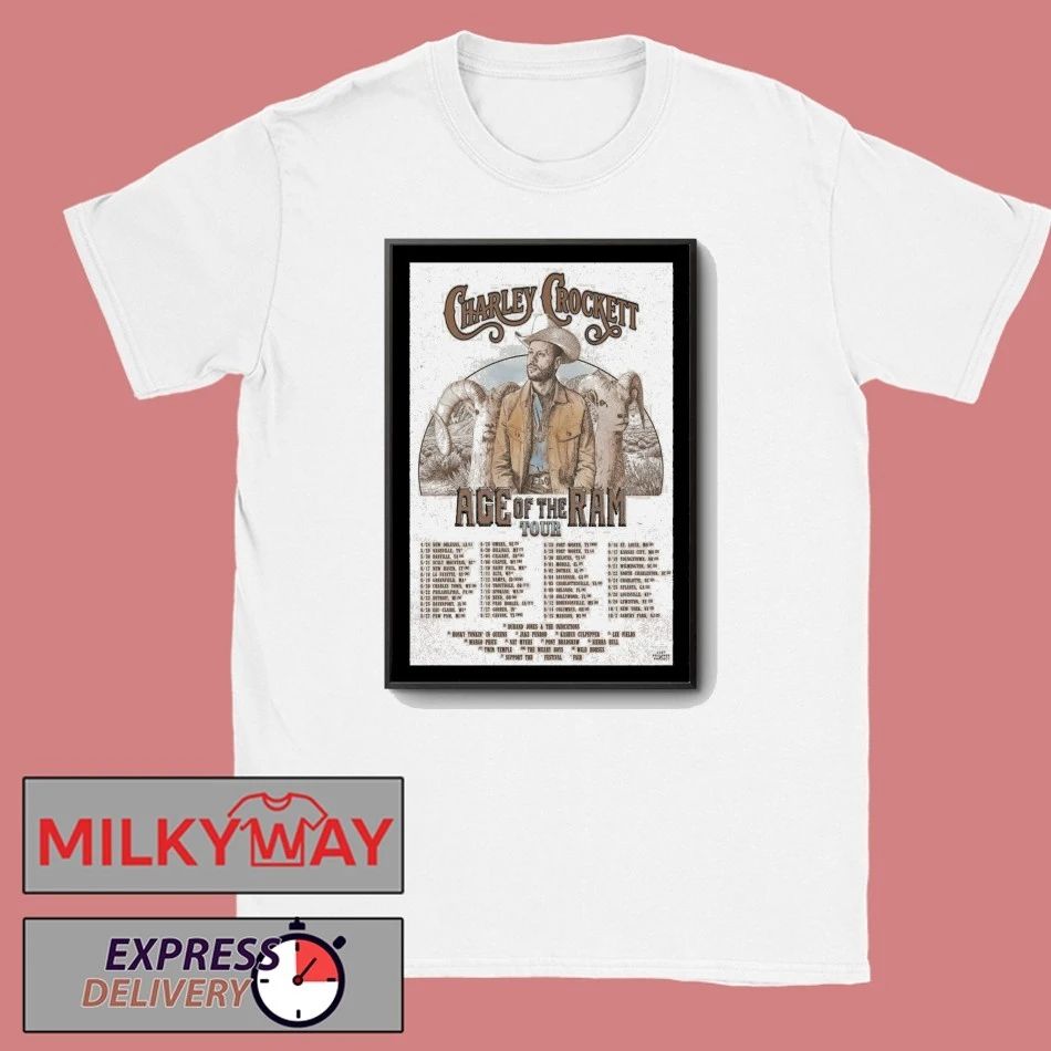 Charley Crockett Age Of The Ram Tour Poster shirt