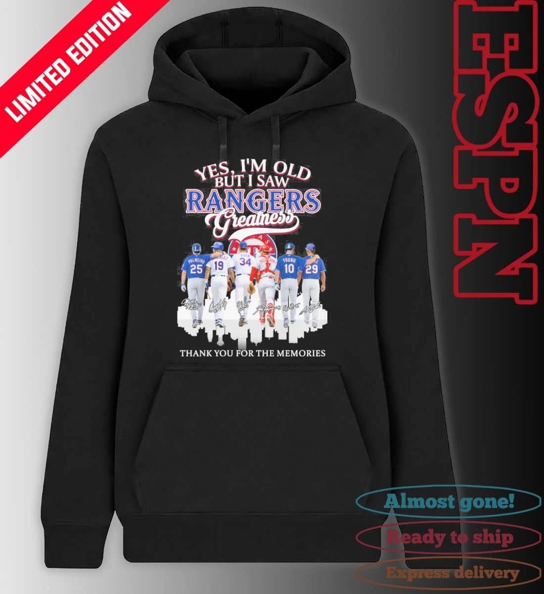 Yes, I’m Old But I Saw Texas Rangers Legends Greatness T-Shirt