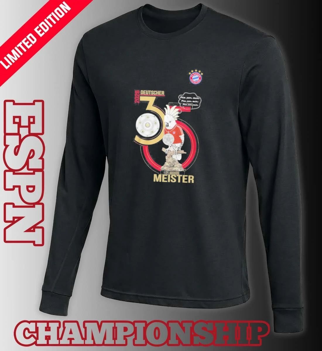 2026 Deutscher Meister Cockatoo Bayern Munich Shirt