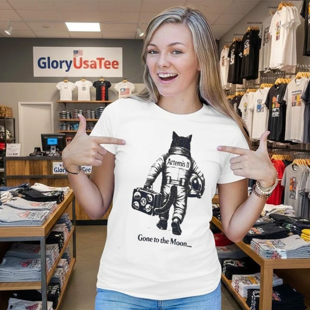 Artemis II Mission Cat Astronaut Shirt