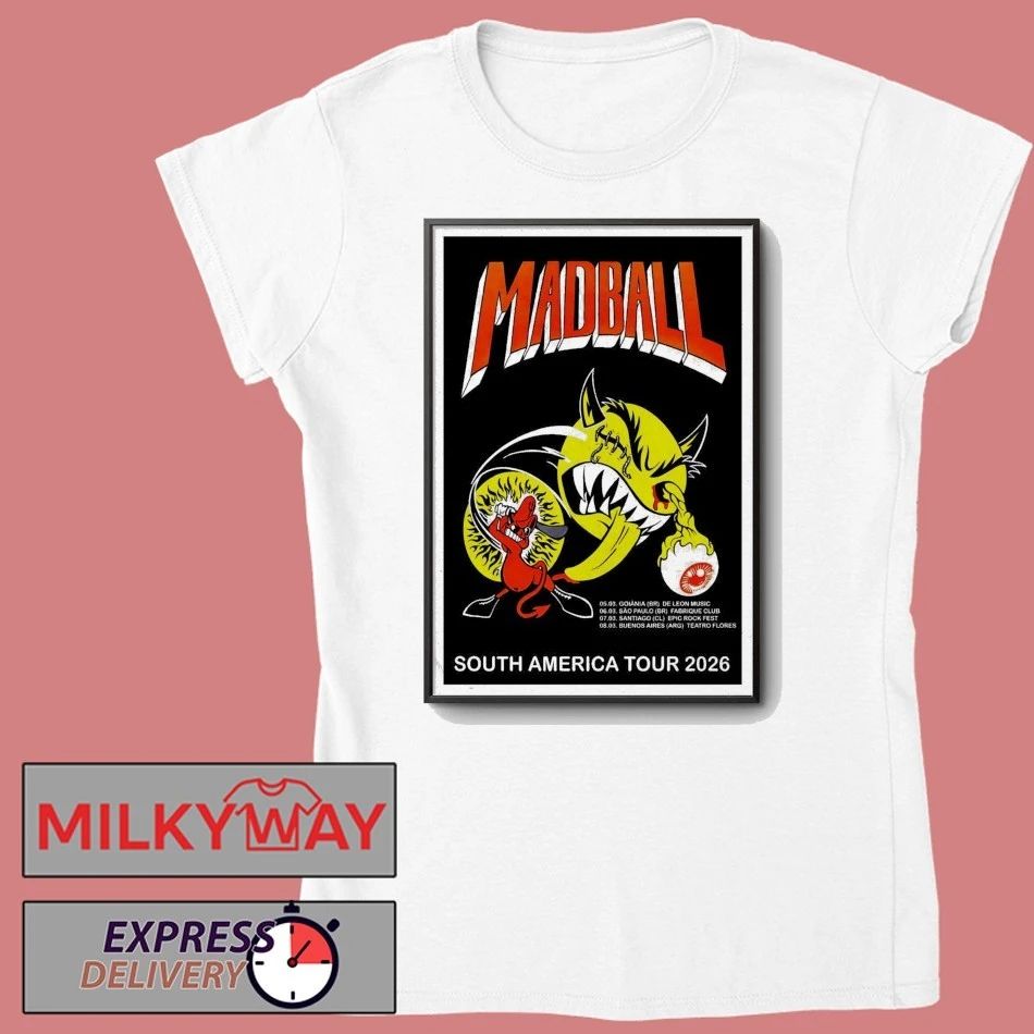 Madball South America Tour Mar 2026 Poster shirt