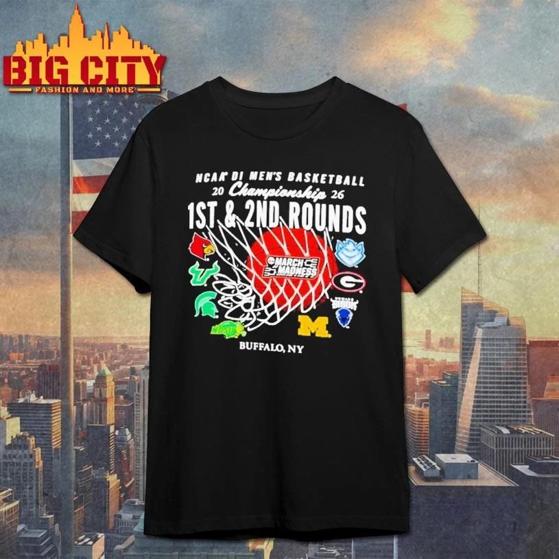 Buffalo 2026 NCAA Men’s Basketball March Madness 1st 2nd Round Bound College Shirt