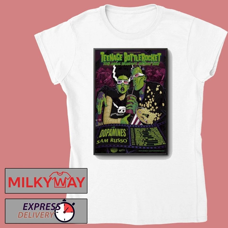 Teenage Bottlerocket 10th on’s Birthday Bash Tour Poster shirt