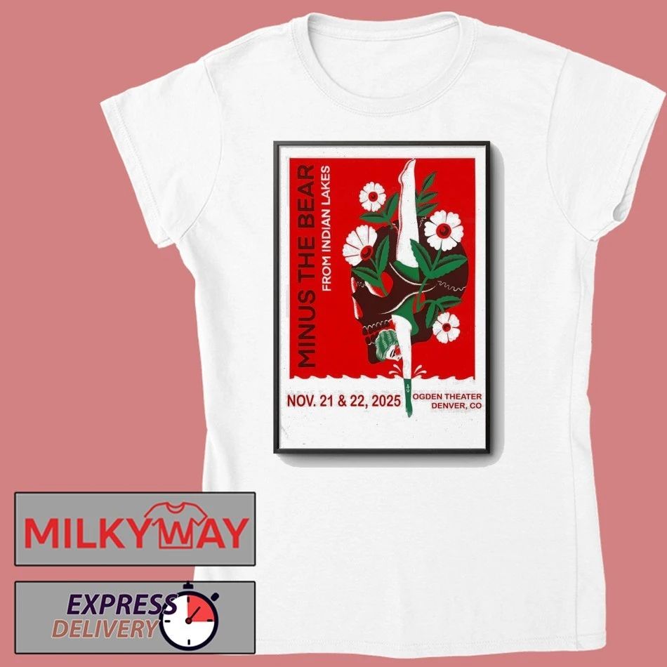 Minus The Bear 11 21-11 22 2025 Denver CO Poster shirt