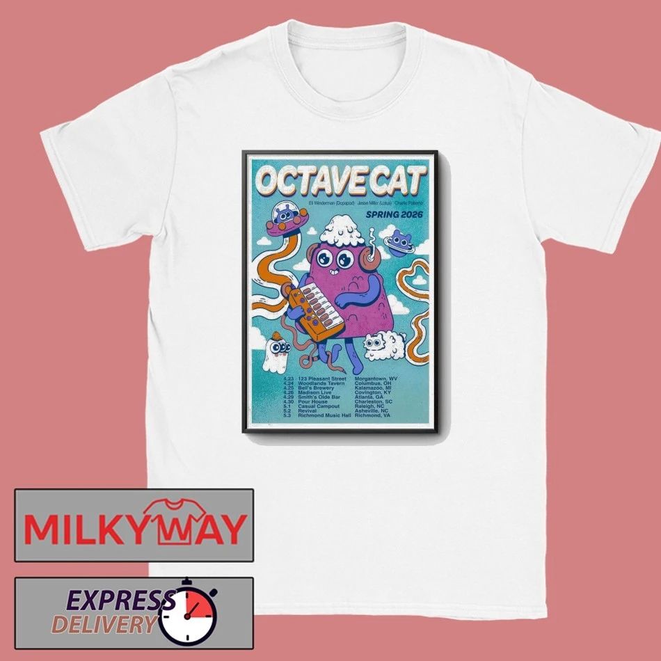 Octave Cat 2026 Spring Tour Poster shirt