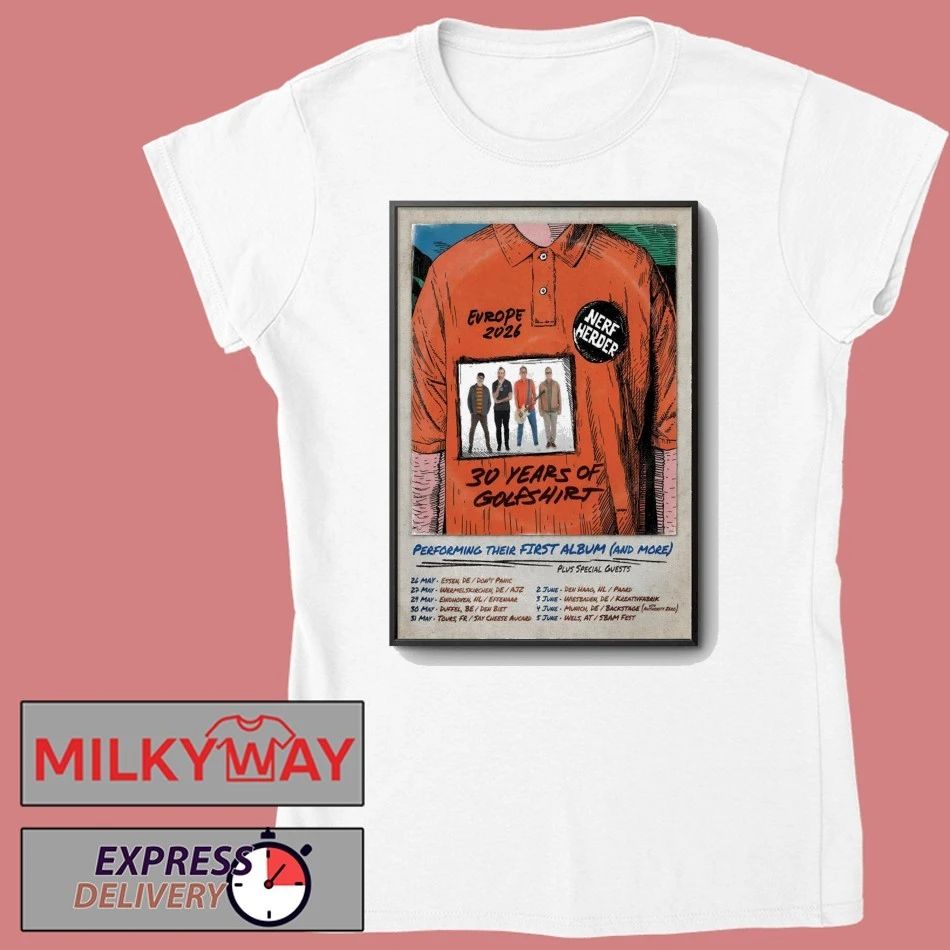 Nerf Herder Poster Tour EU 2026 shirt