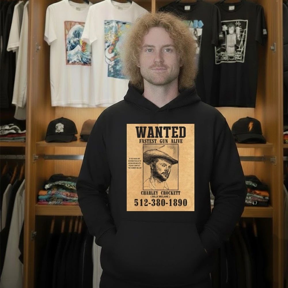 Charley Crockett Wanted Fastest Gun Alive Poster Shirt