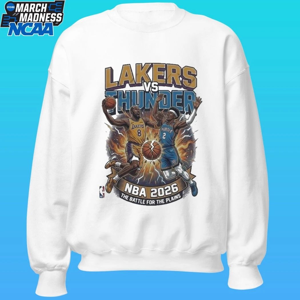 Lakers Vs Thunder NBA 2026 The Battle For The Plains Shirt