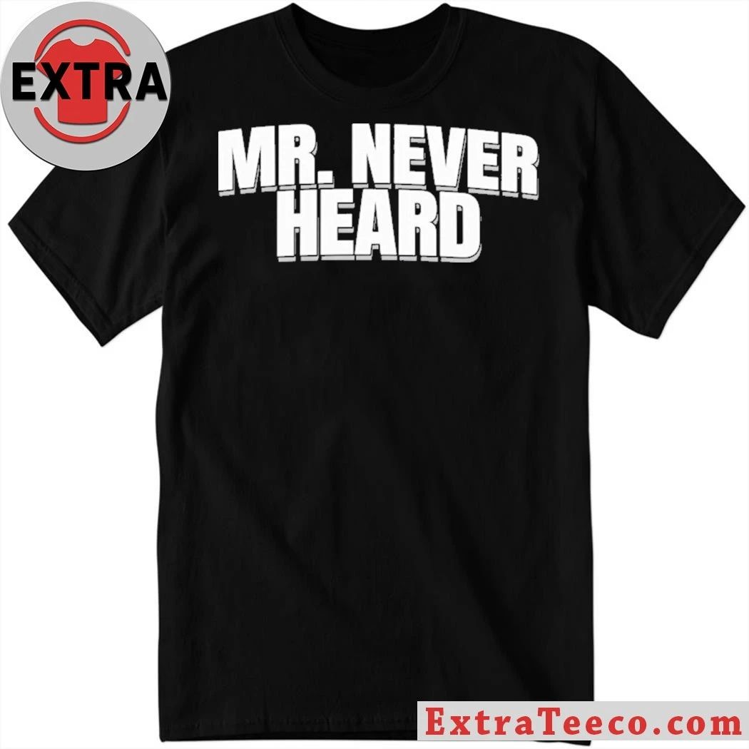 Raymond Aguilar wears Mr. Never Heard Shirt