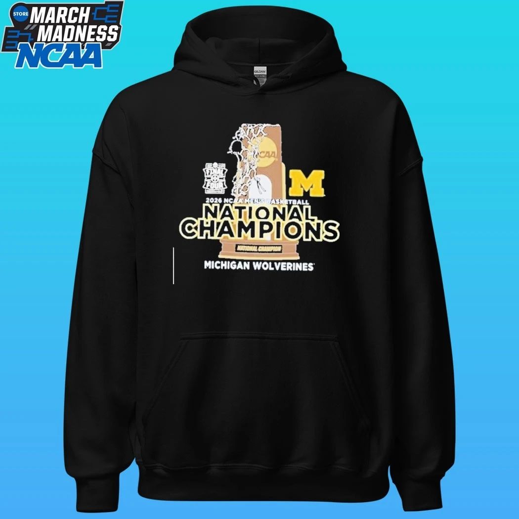Michigan Wolverines Navy Blue 2026 Men’s Basketball National Champions Shirt