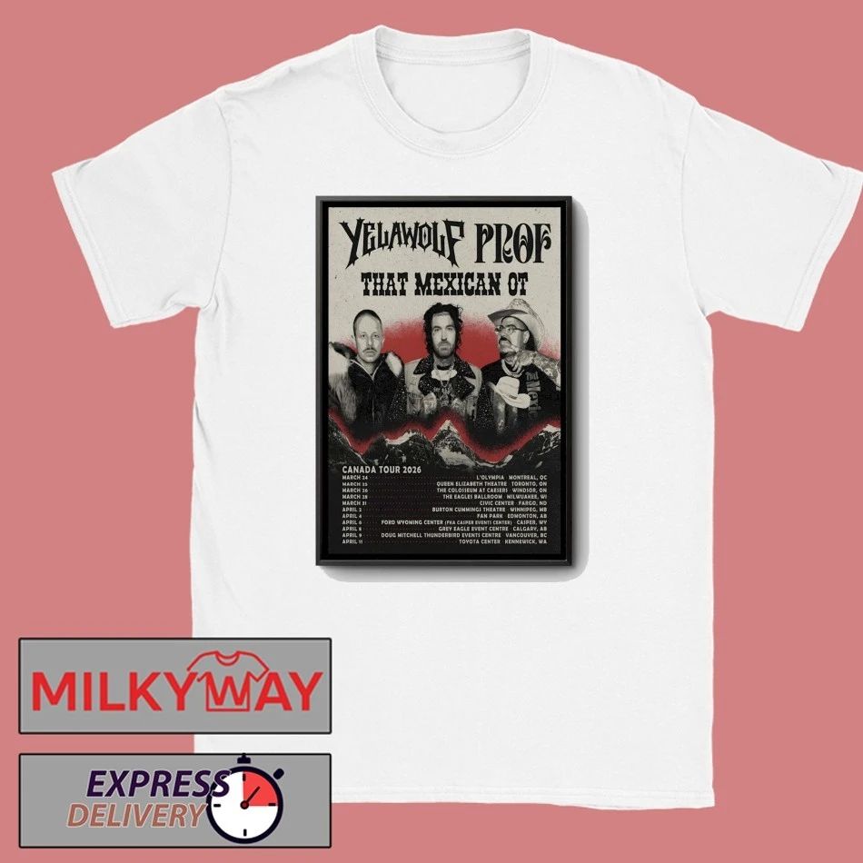 Poster YELAWOLF Tour Canada 2026 shirt
