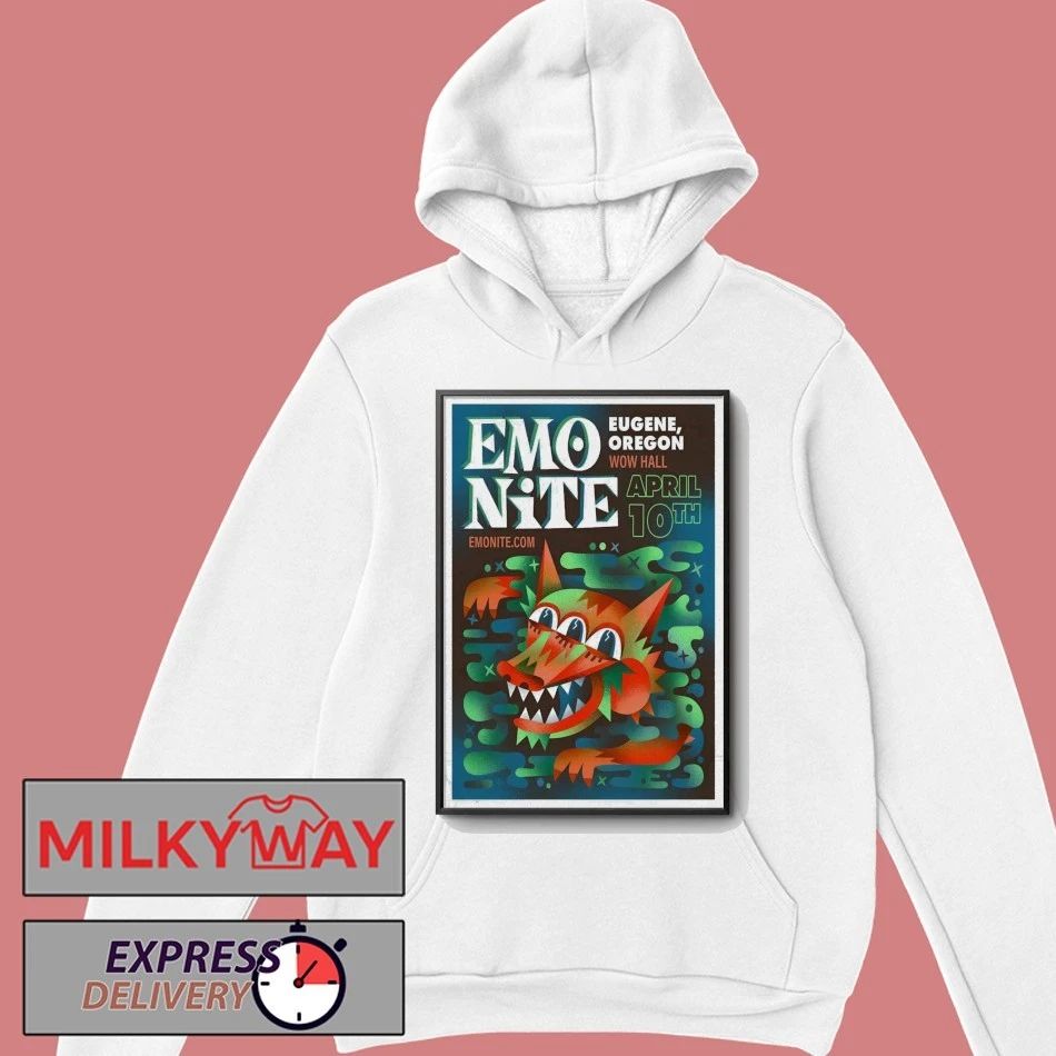 Emo Nite Apr 10 2026 WOW Hall in Eugene OR Poster shirt