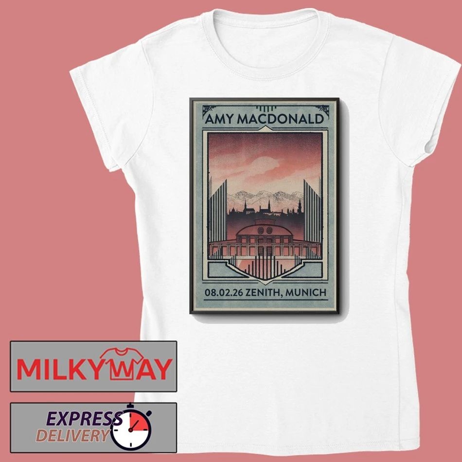 Amy Macdonald Zenith, Munich Feb 8 2026 Poster shirt
