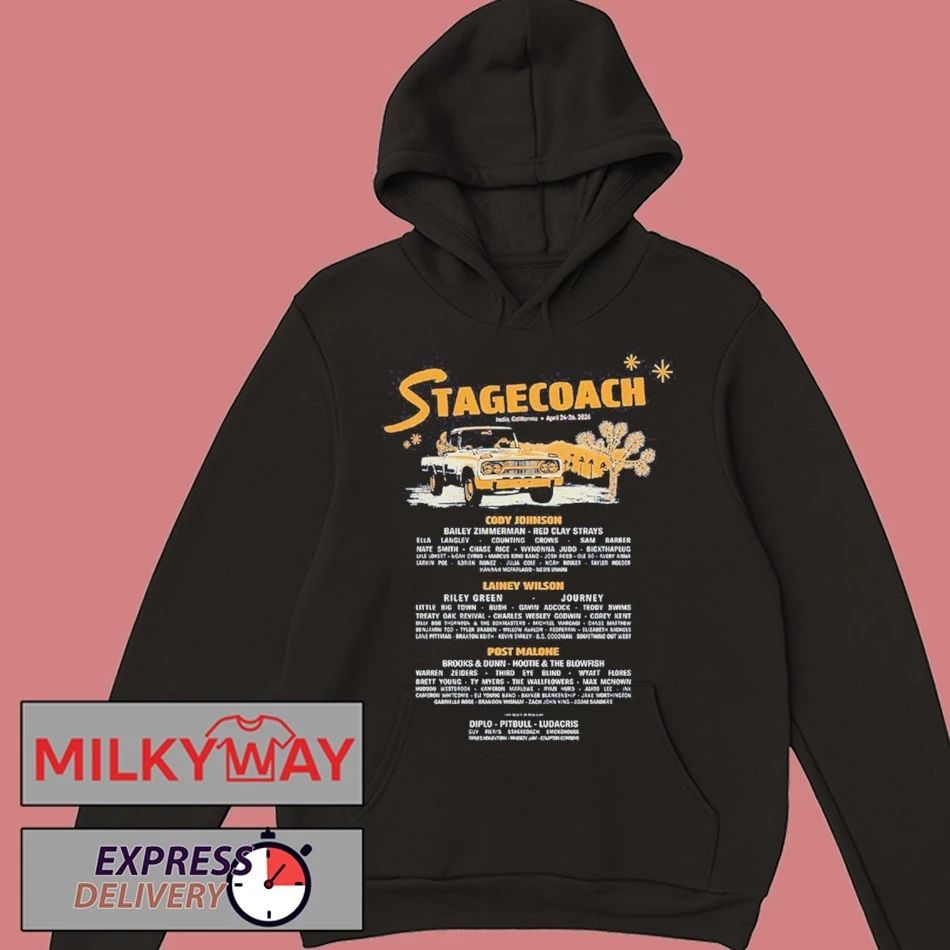 Stagecoach 2026 Festival Indio California’s Country Music Festival Merch Rest Stop 2026 Lineup T-Shirt