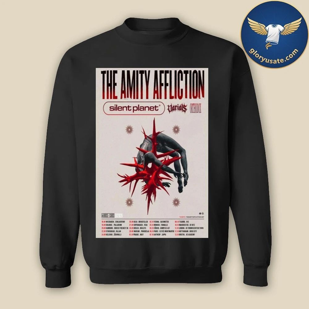 The Amity Affliction Europe & UK 2026 Poster Shirt