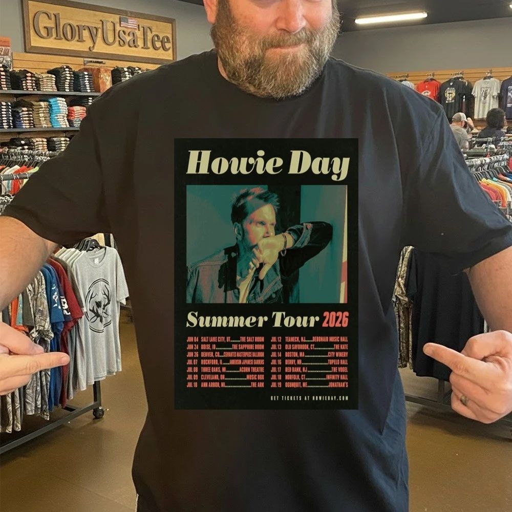Howie Day Summer Tour 2026 Poster Shirt