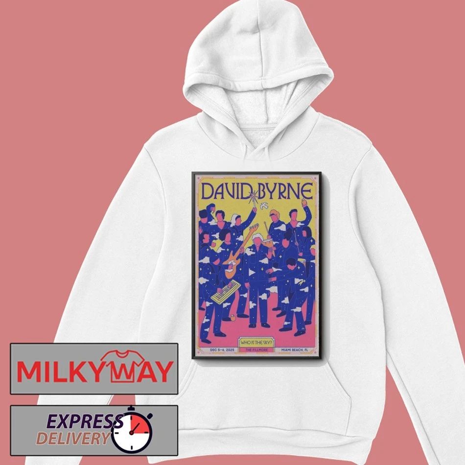 David Byrne 12 5-12 6 2025 Miami Beach FL Poster shirt