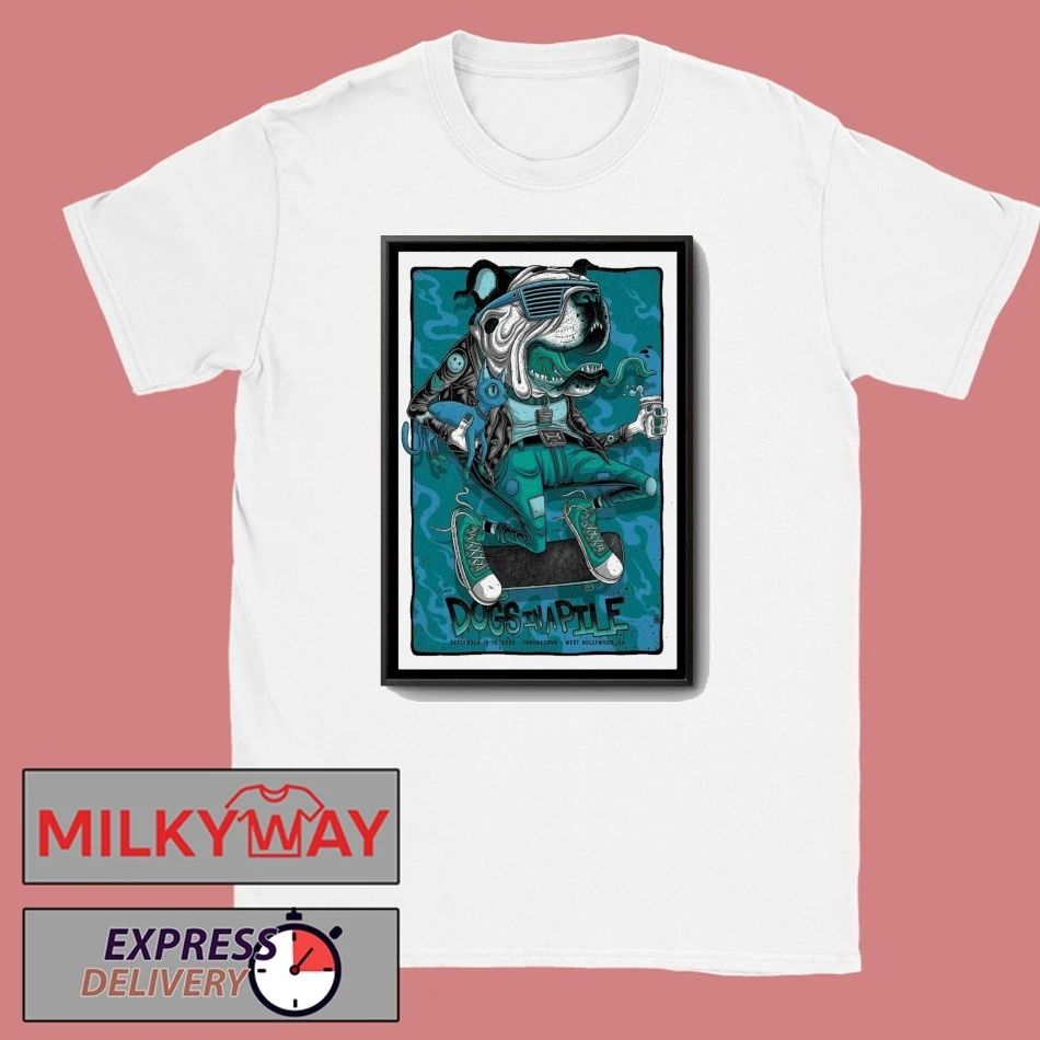 Dogs In A Pile West Hollywood Concert Poster 2025 shirt