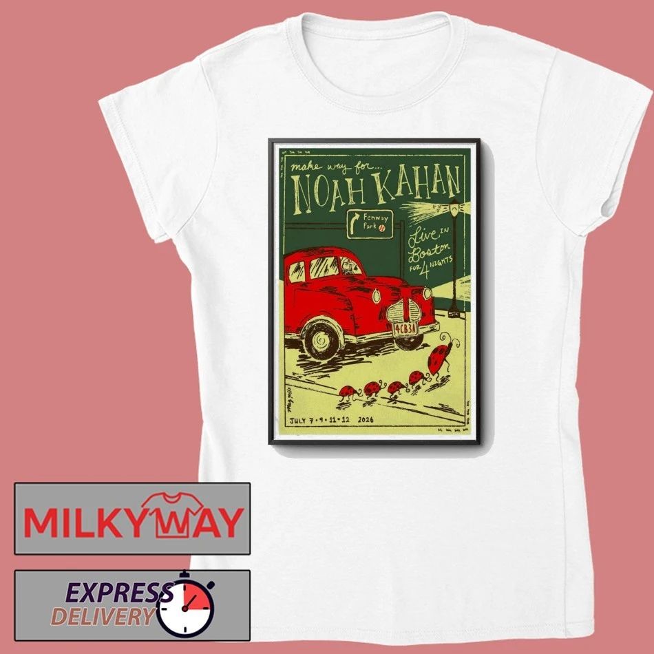 July 9 2026 Noah Kahan Fenway Fark Poster TOUR shirt