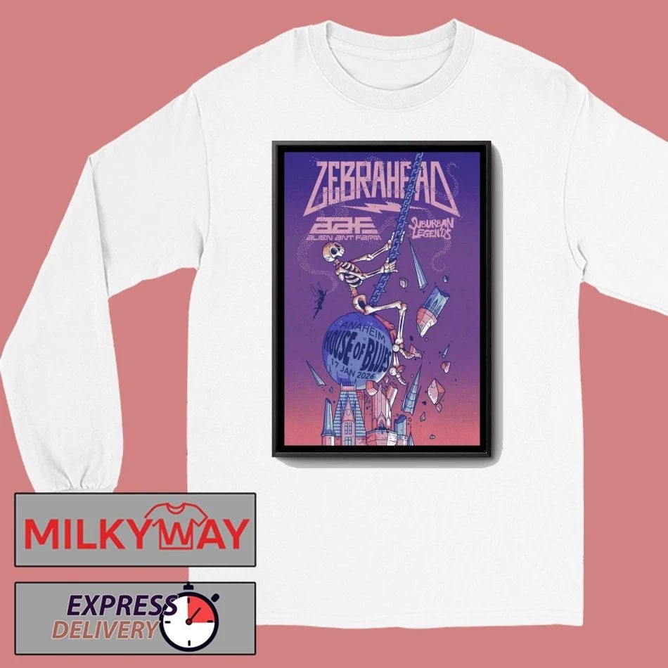 Zebrahead Anaheim 2026 Event Poster shirt